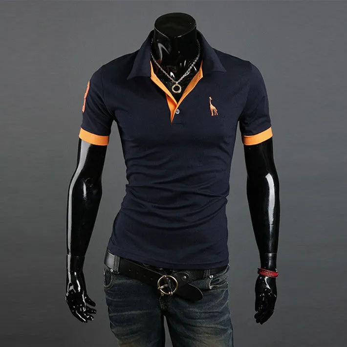 New Casual Men's Slim Fit Stylish Short Sleeve Shirts for man