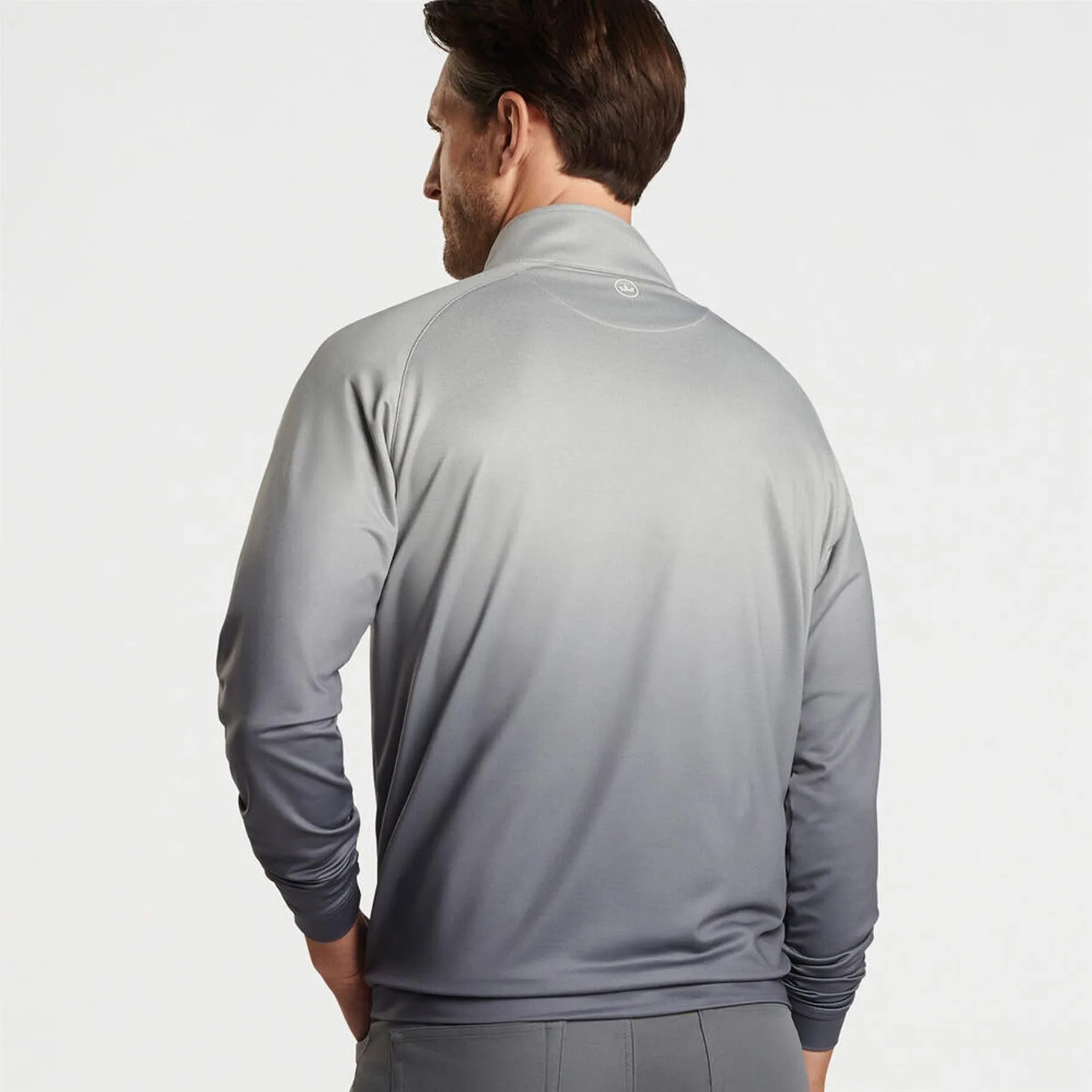 Perth Ombre Performance Quarter Zip Gale Grey - AW24