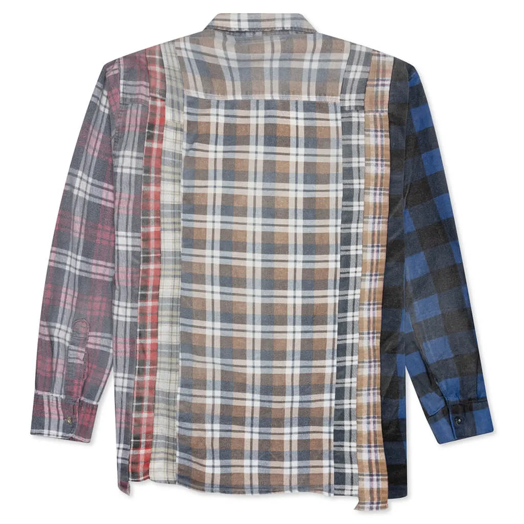 Rebuild by Flannel Shirt 7 Cuts Shirt / Reflection - Rural Brown