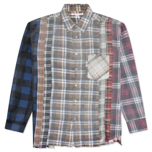 Rebuild by Flannel Shirt 7 Cuts Shirt / Reflection - Rural Brown