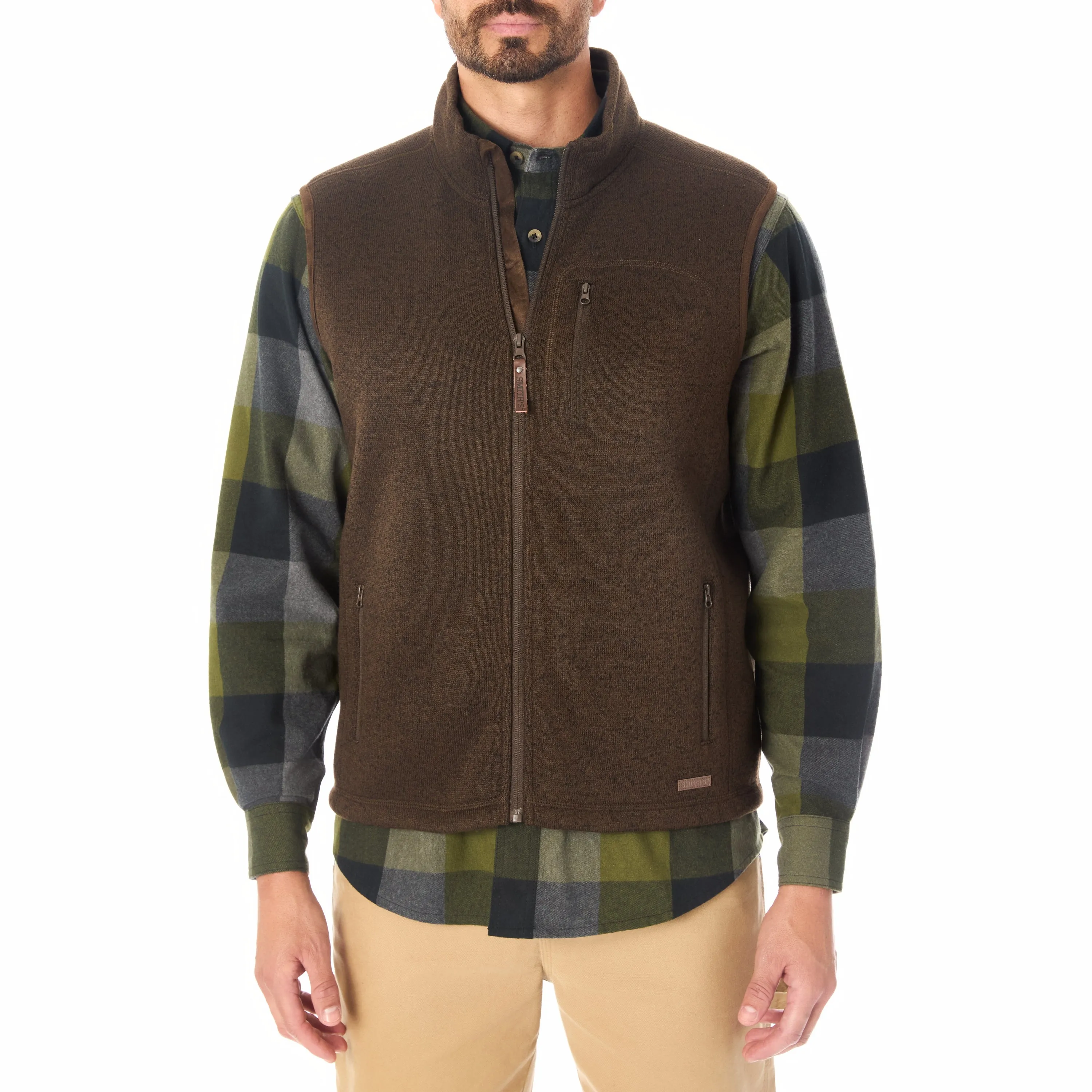 SHERPA-LINED SWEATER FLEECE VEST