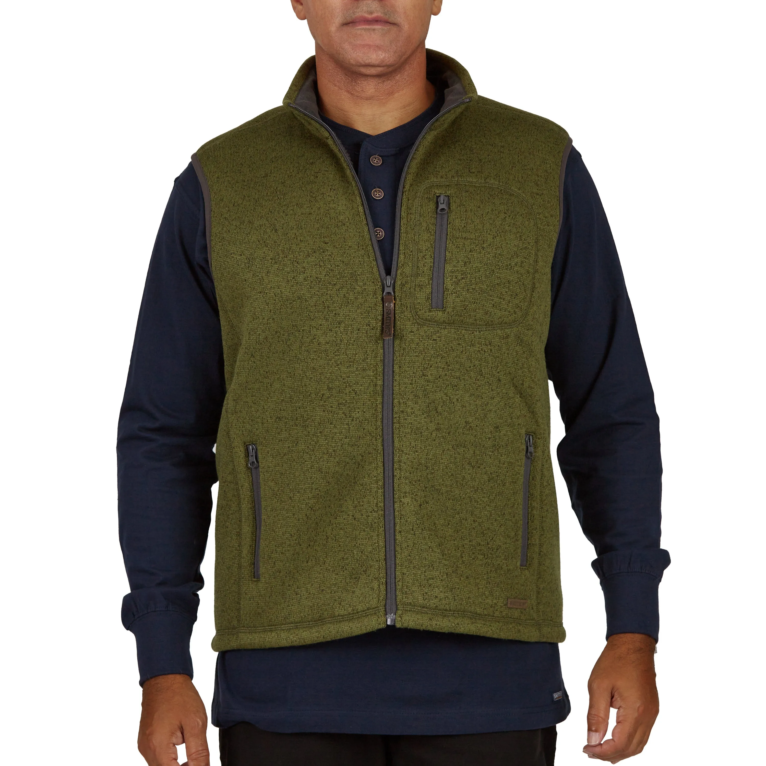 SHERPA-LINED SWEATER FLEECE VEST