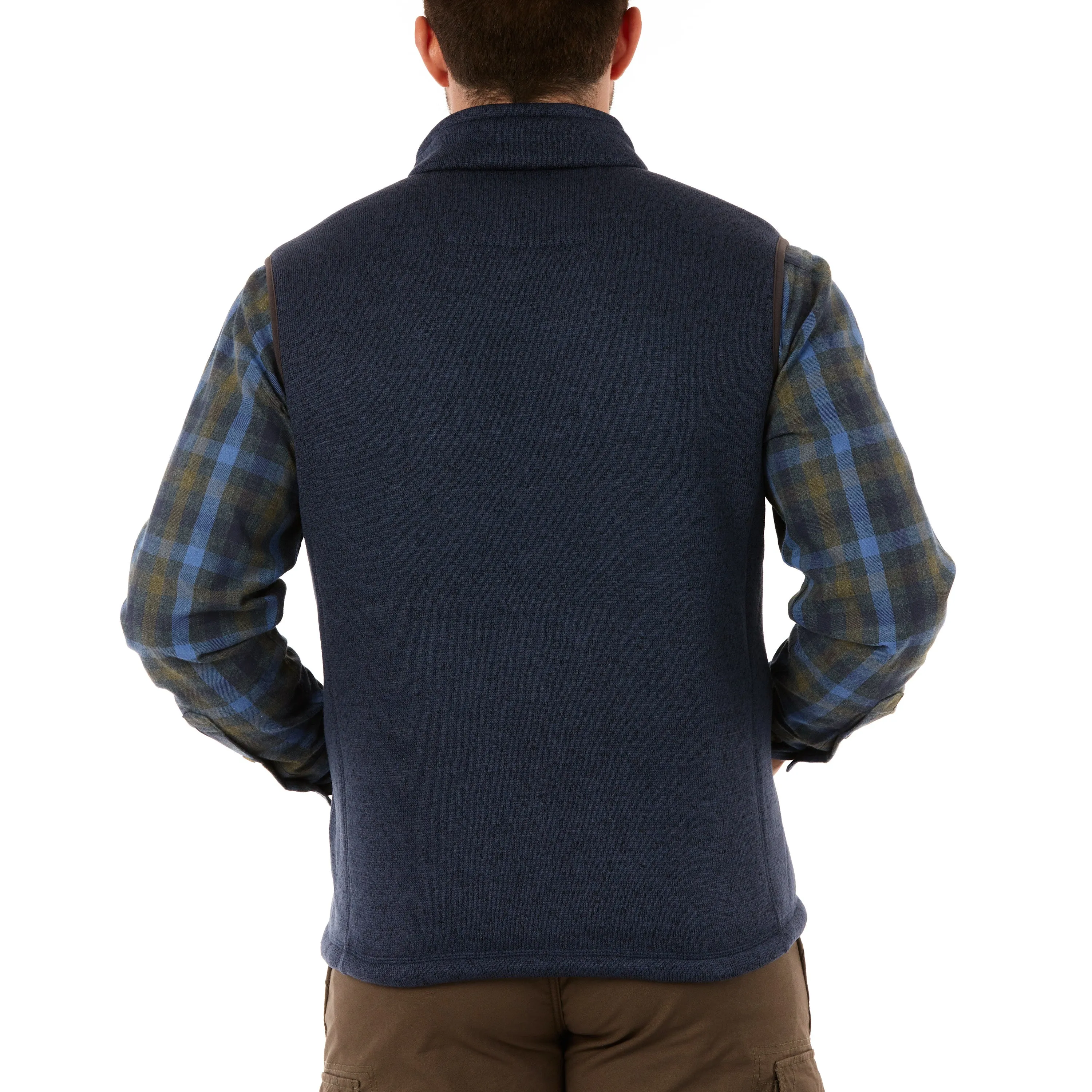 SHERPA-LINED SWEATER FLEECE VEST