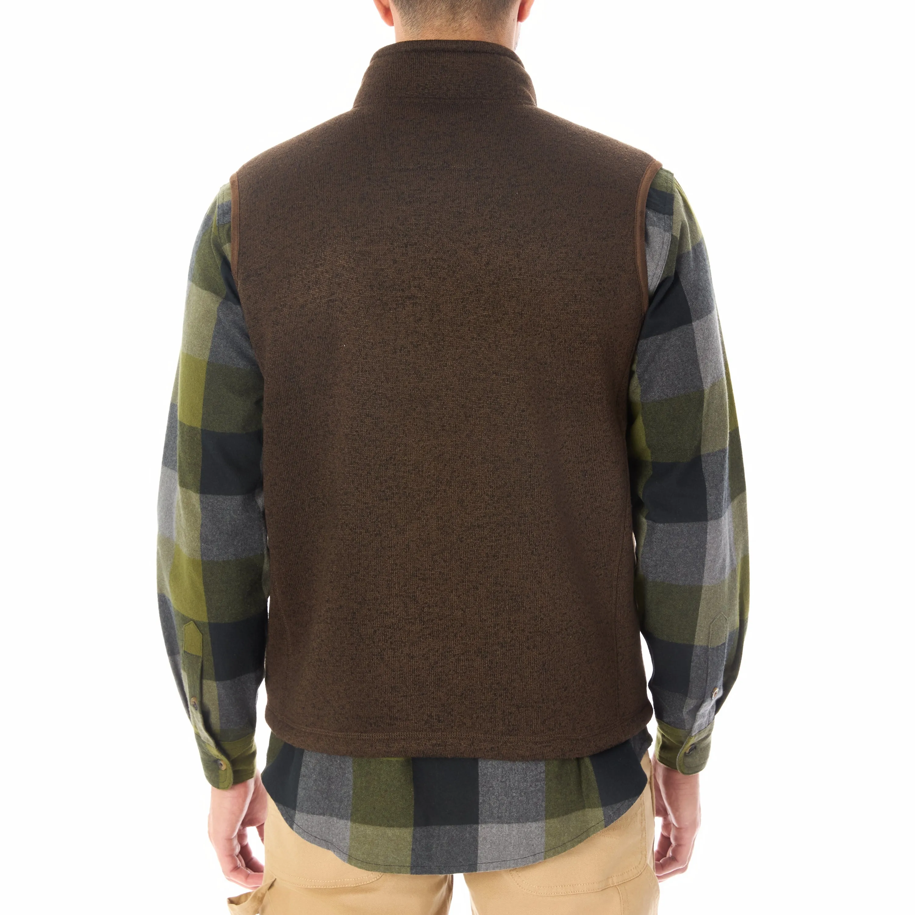 SHERPA-LINED SWEATER FLEECE VEST