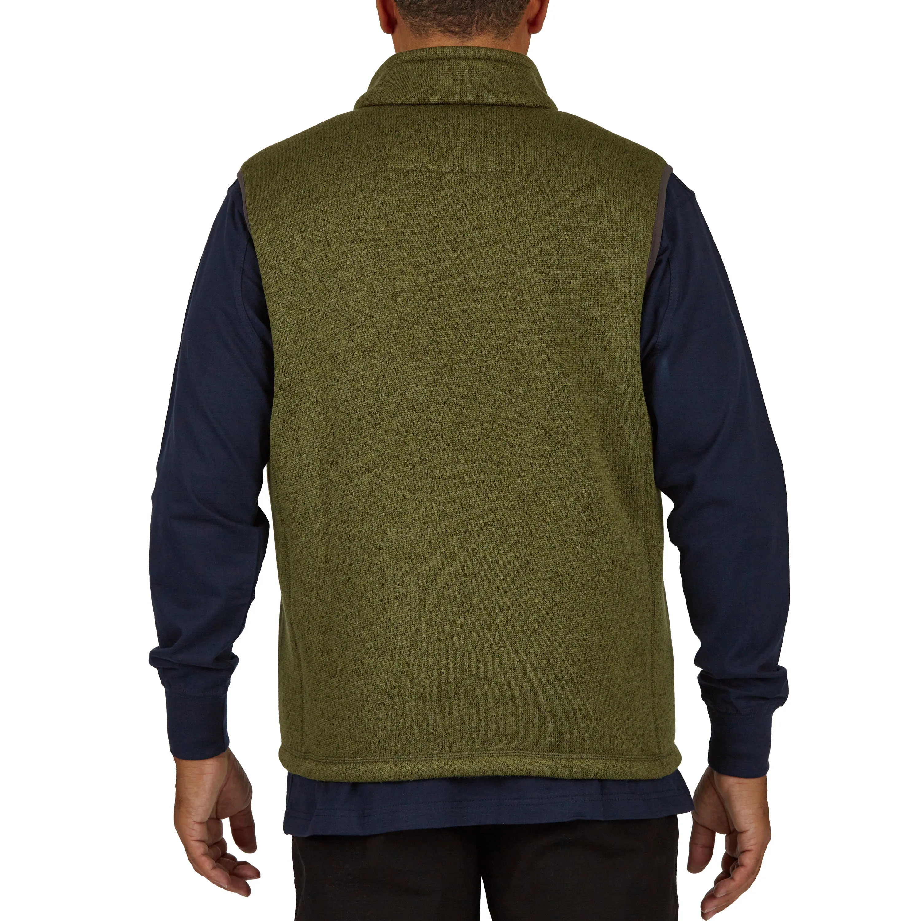 SHERPA-LINED SWEATER FLEECE VEST