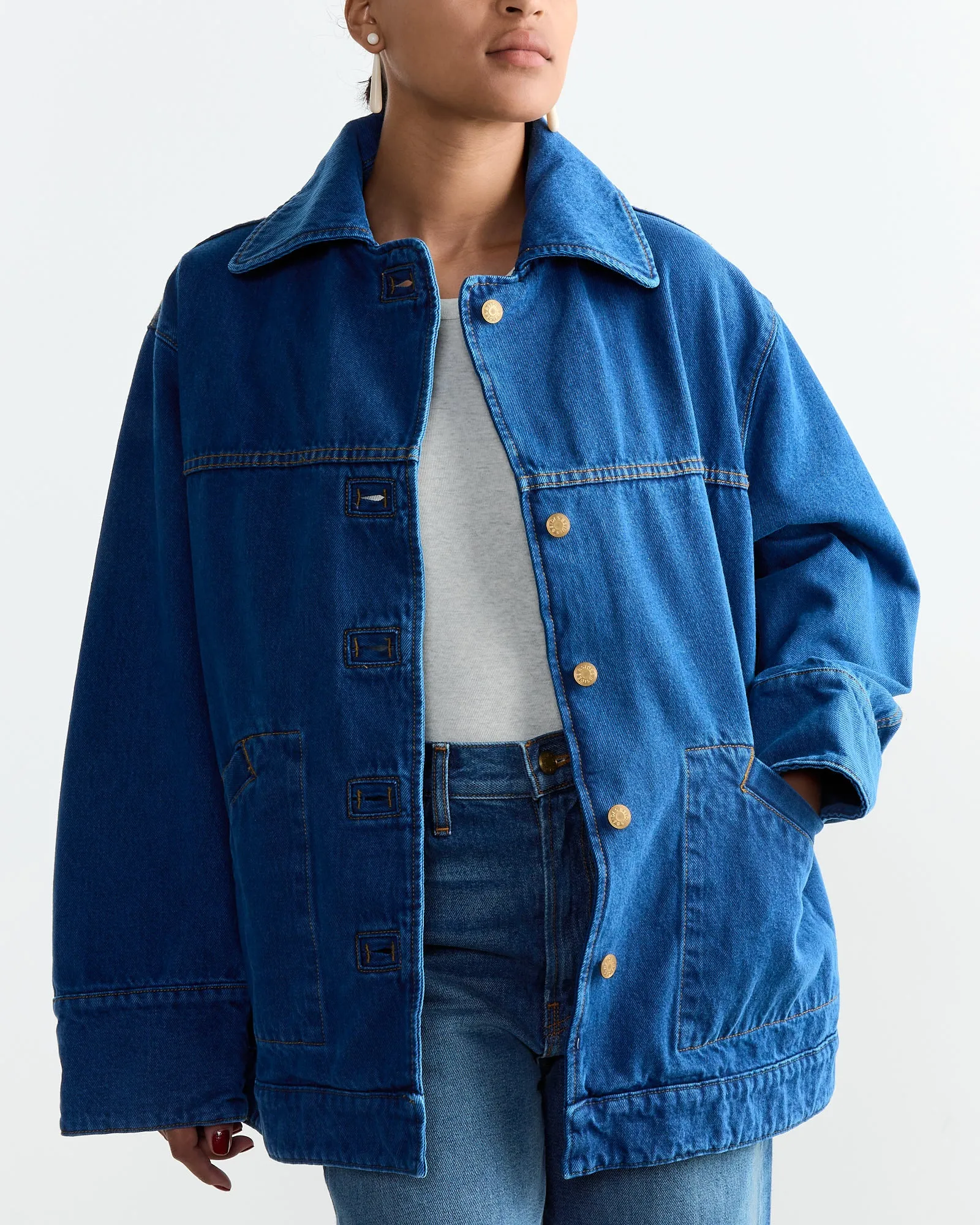 Stadium Jacket in Van Blue