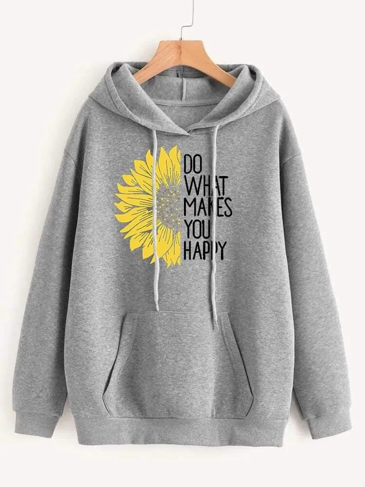 Sunflower Winter Warm Hoodies And Sweatshirts