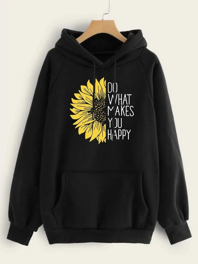 Sunflower Winter Warm Hoodies And Sweatshirts