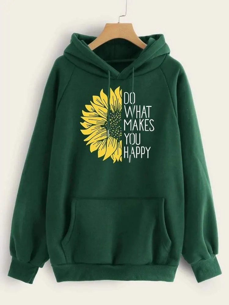 Sunflower Winter Warm Hoodies And Sweatshirts