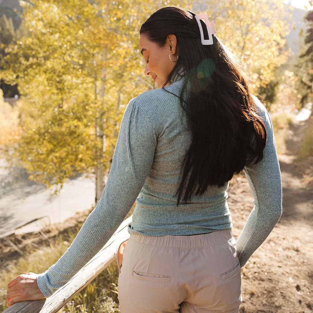 Sydney Turtleneck, Green Mint