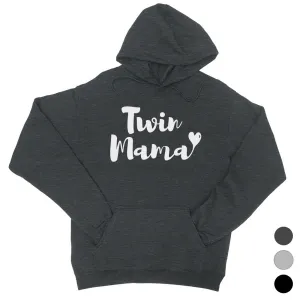 Twin Mama Mens/Unisex Pullover Hooded Sweatshirt