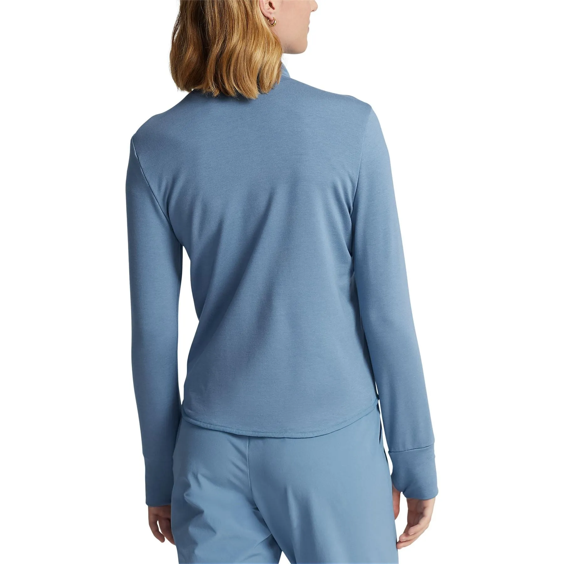 Womens Hybrid Performance Full-Zip Jacket Hatteras Blue - SS23