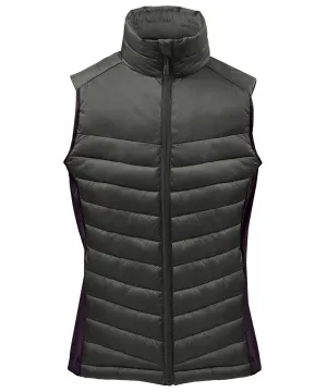 Womens Montserrat thermal vest | Granite/Black