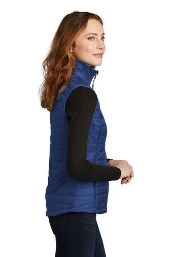 Women's Packable Puffy Vest - Cobalt Blue