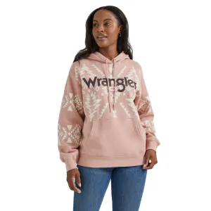 Wrangler Women's Pink Aztec Hoodie